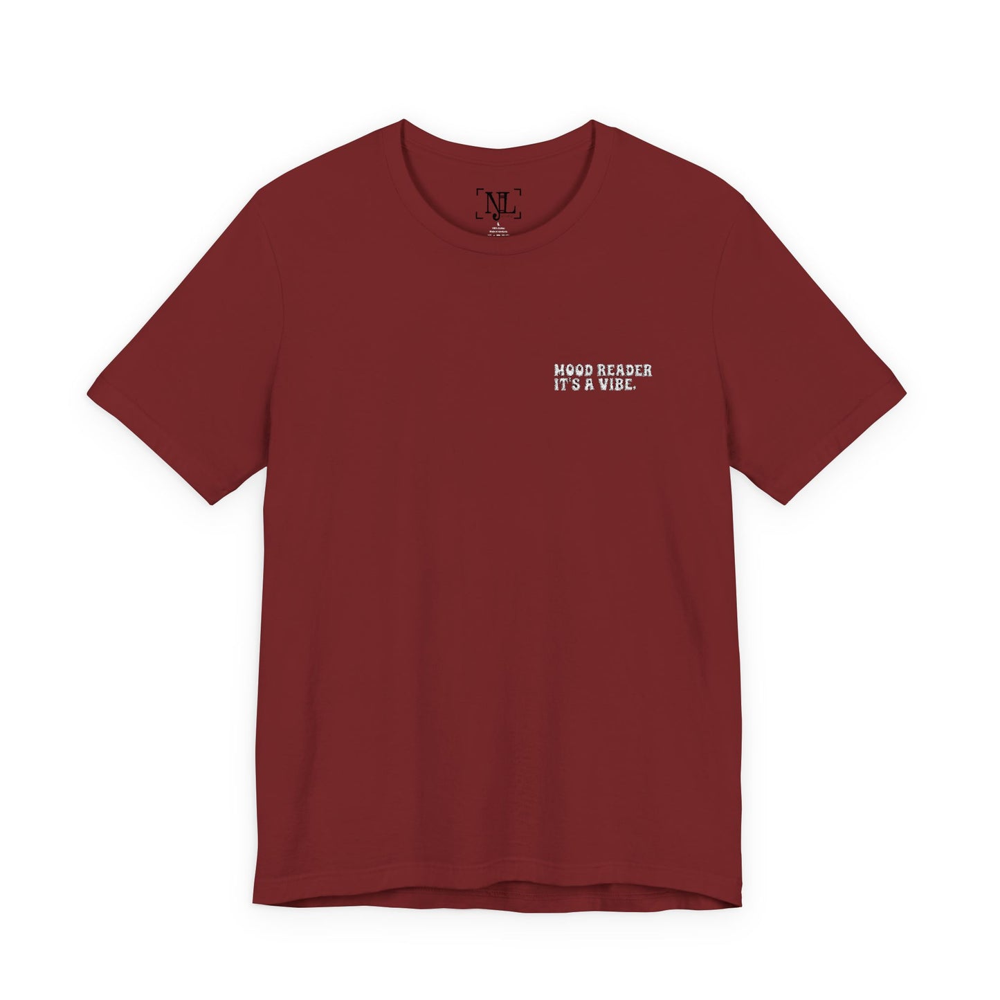 "Mood Readers. It's a Vibe." - Embroidered Literary Tee (White Text)