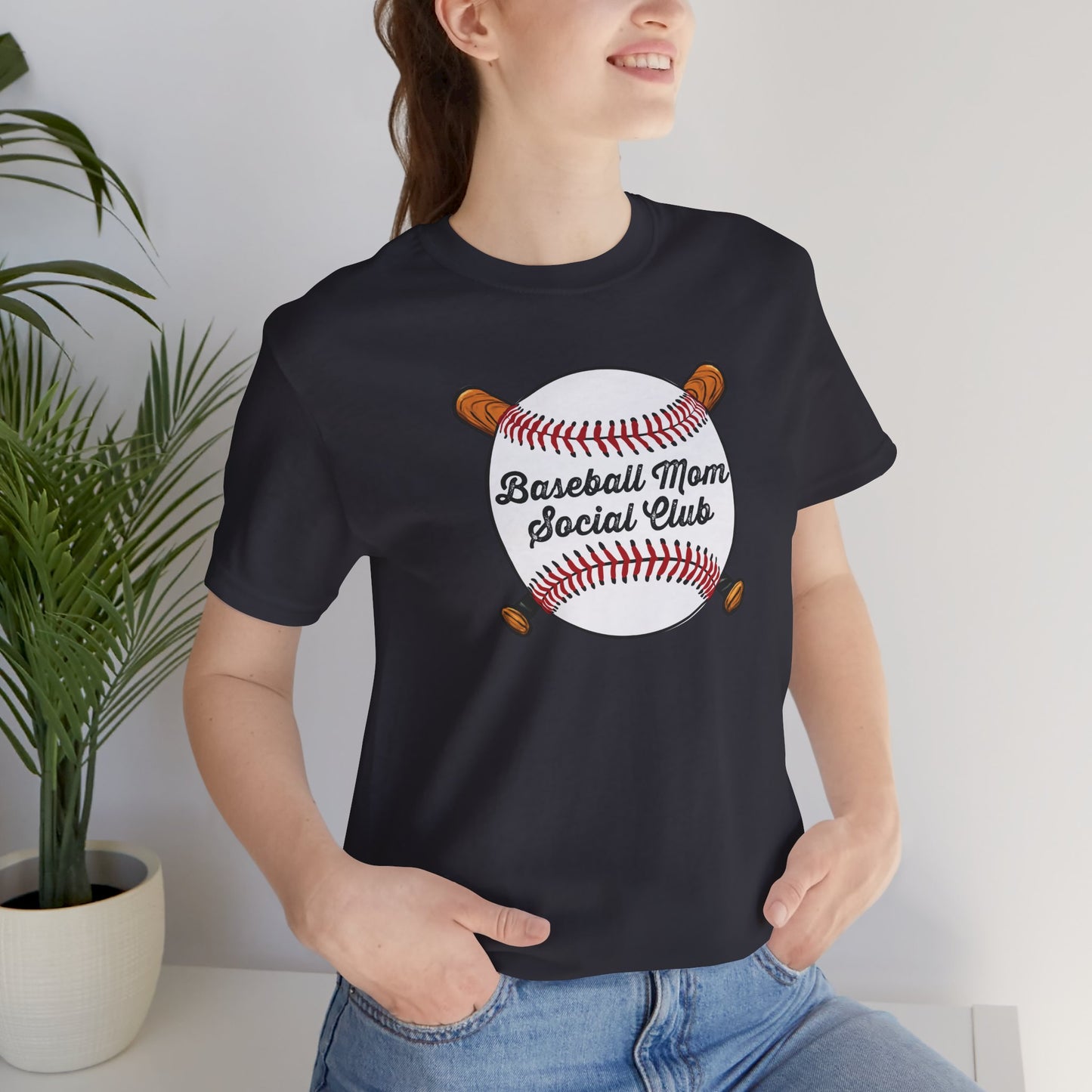Baseball Mom Social Club Tee — Women’s Baseball Mom T-Shirt