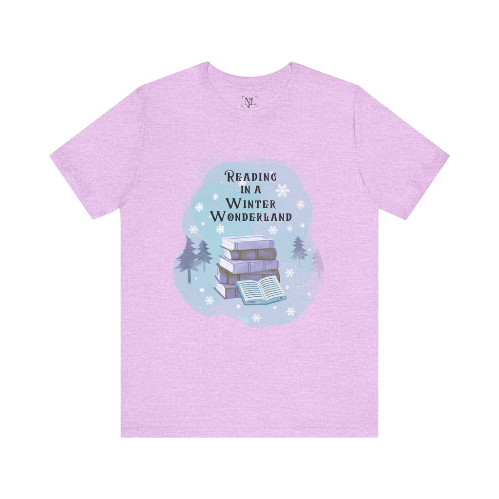 Reading in a Winter Wonderland Short Sleeve Tee