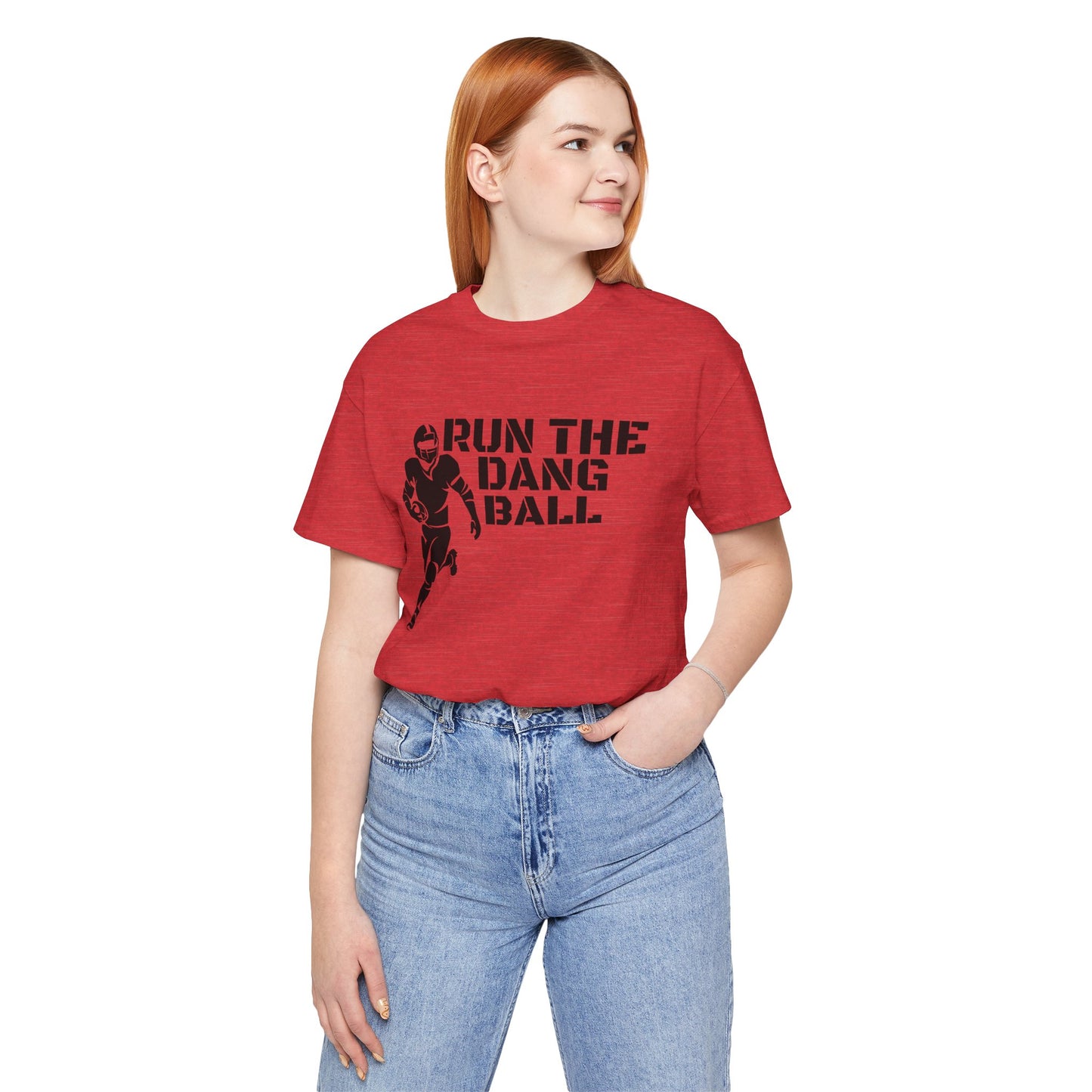 Run the Dang Ball T-Shirt — Football Player Graphic Tee