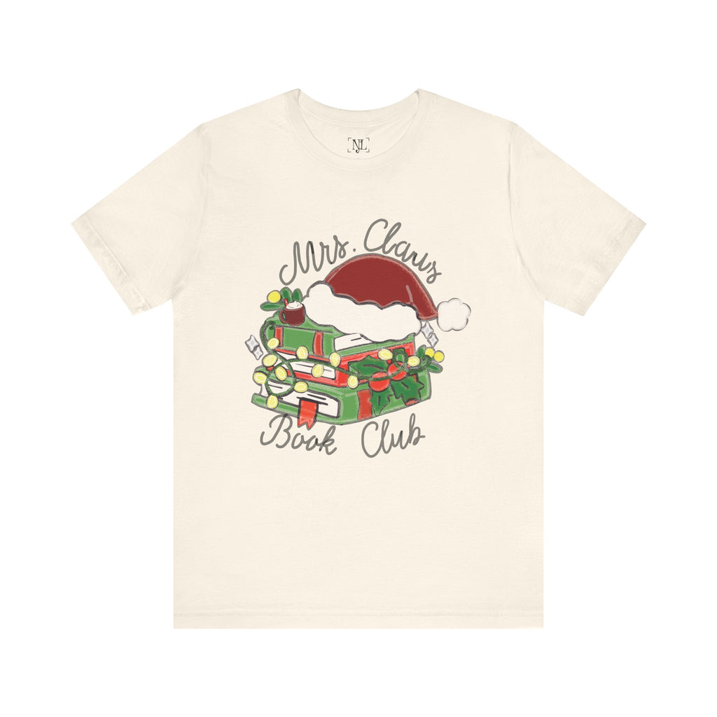 Mrs. Claus Book Club Short Sleeve Christmas Tee
