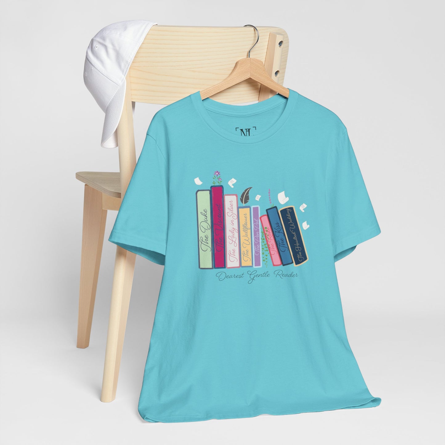 Dearest Gentle Reader Book Stack - Regency Romance Inspired Tee