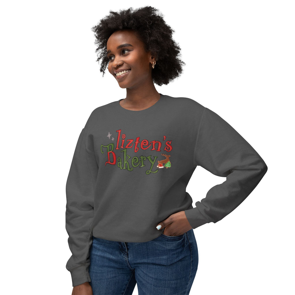 Blitzen's Bakery Crewneck Christmas Sweatshirt