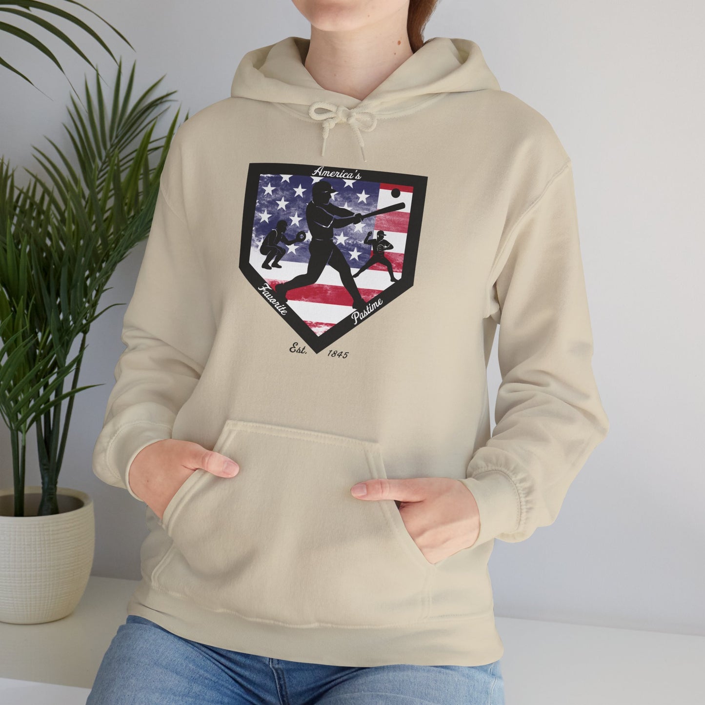 Baseball Home Plate Hoodie – America's Favorite Pastime Design