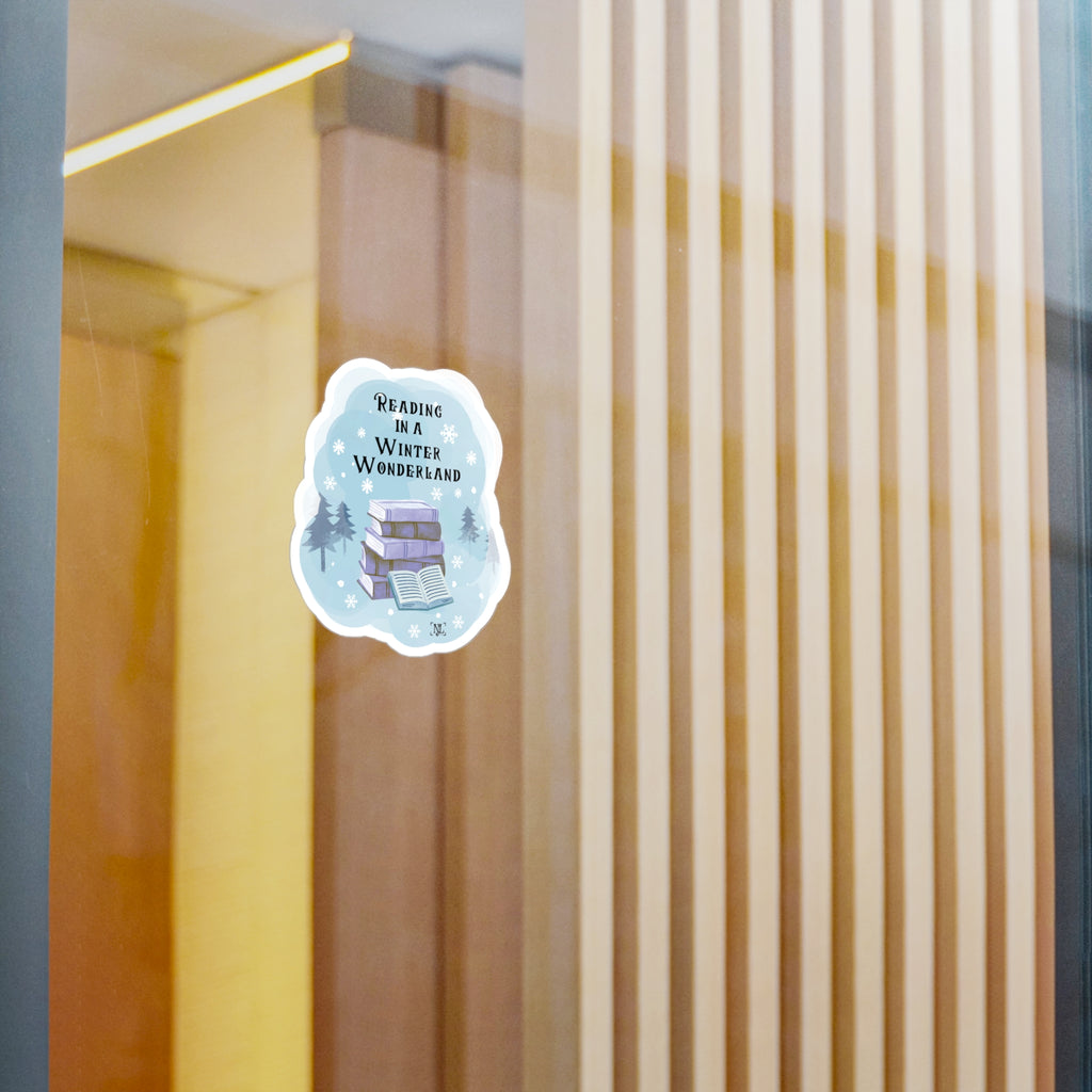 Reading in a Winter Wonderland - Kiss Cut Vinyl Sticker