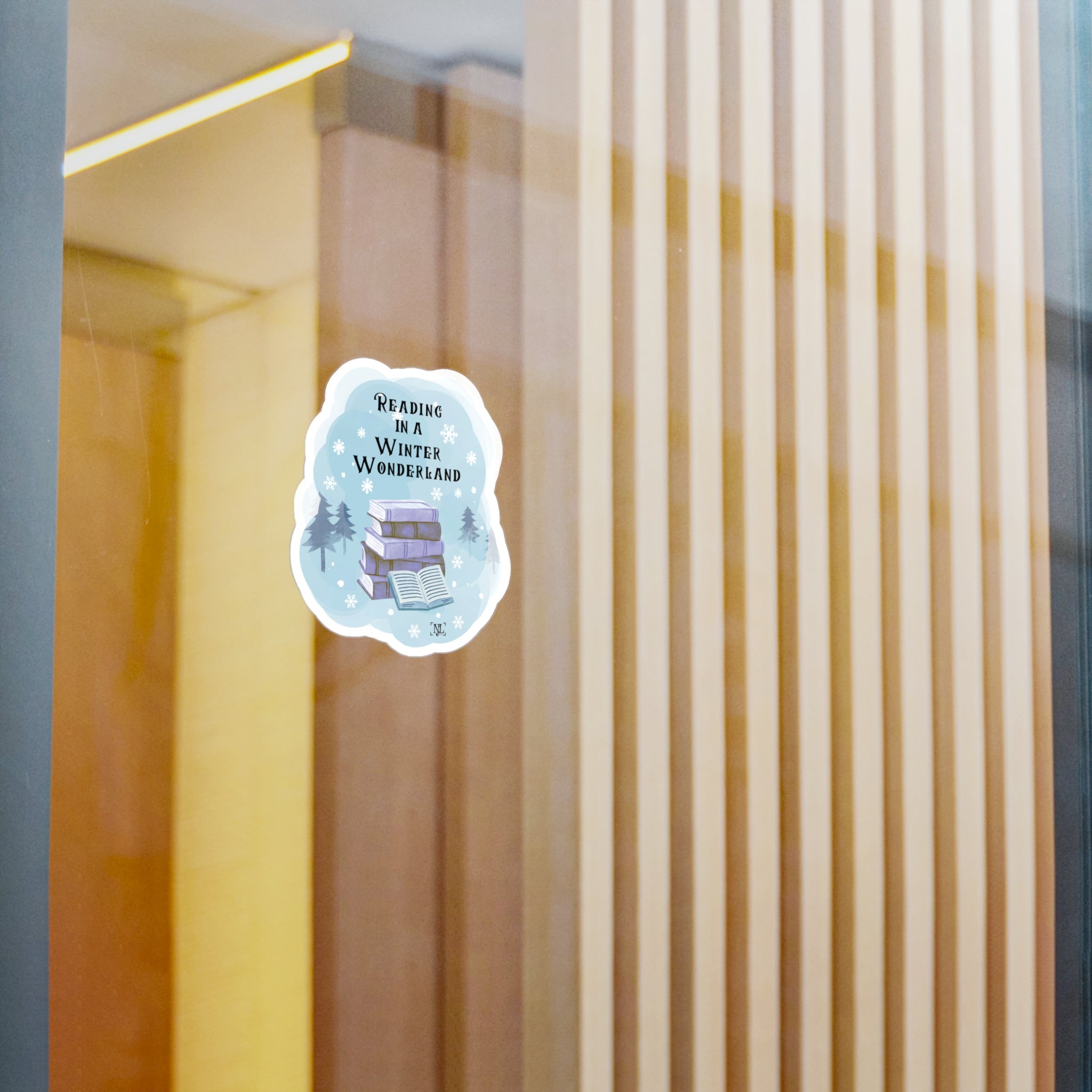 Reading in a Winter Wonderland - Kiss Cut Vinyl Sticker