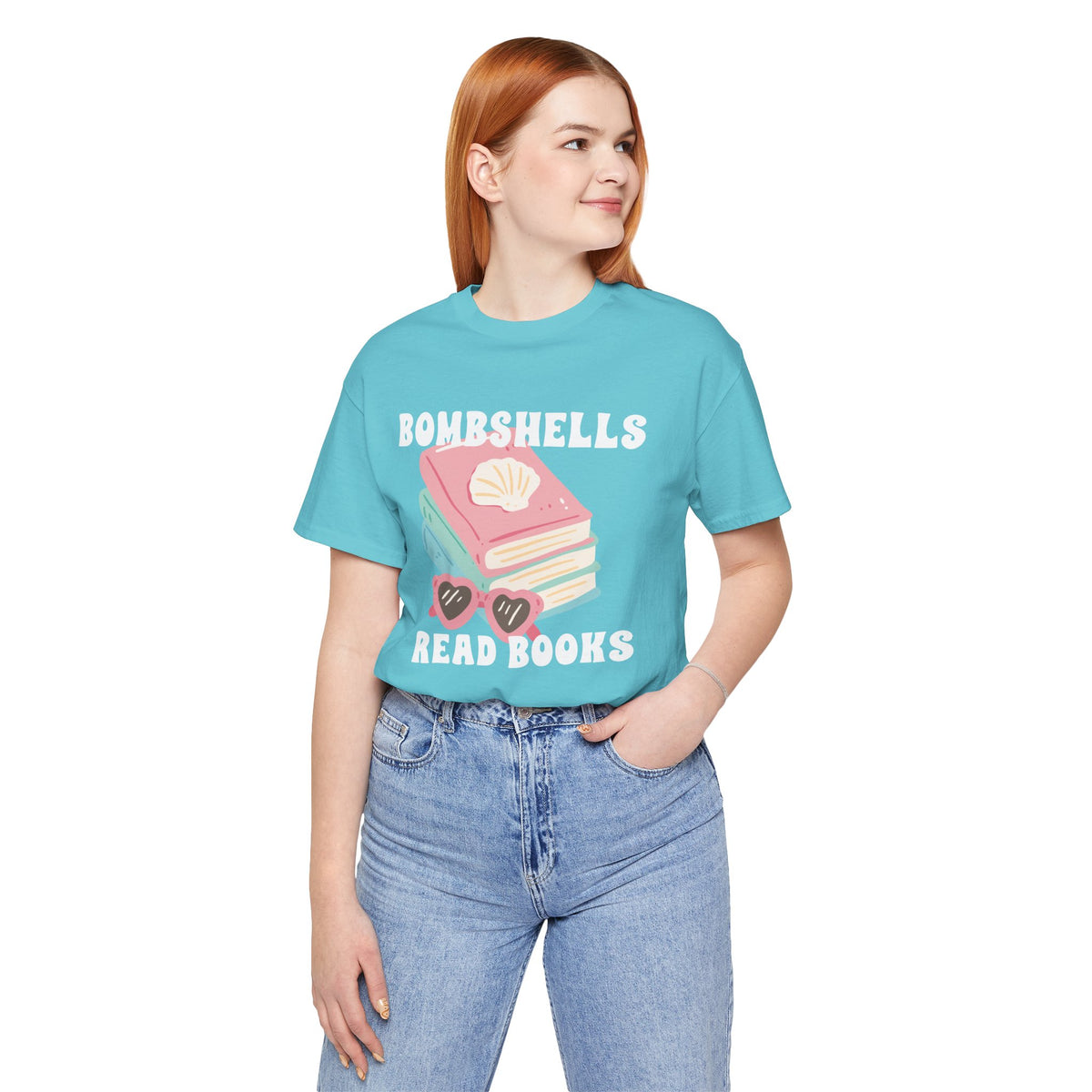 Bombshells Read Books - Bookish Villa Inspired Tee (White Text)