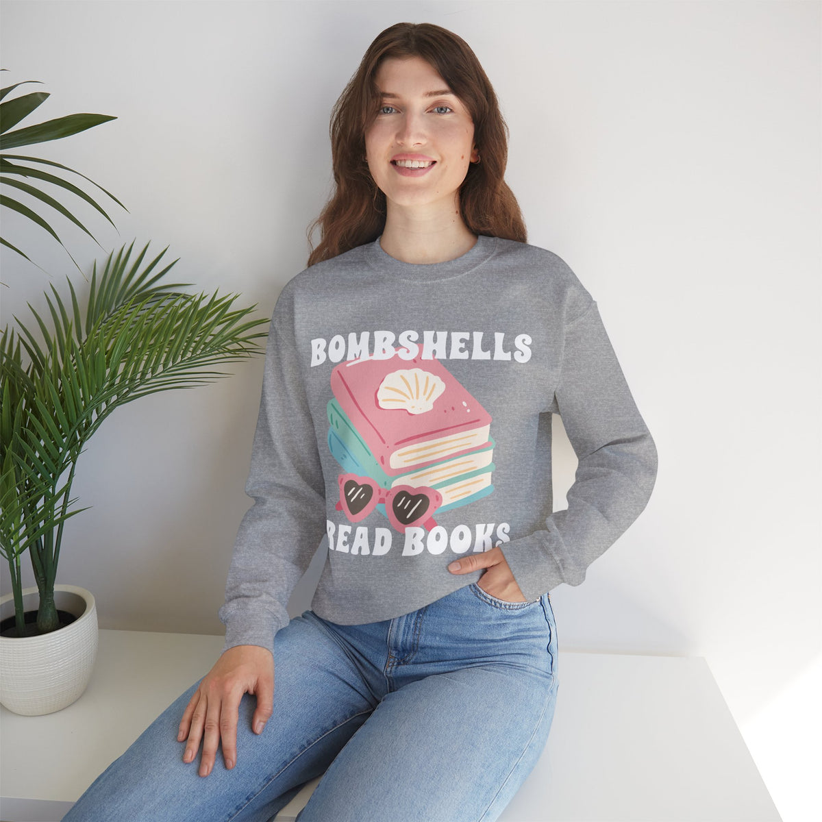 Bombshells Read Books - Bookish Villa Inspired Sweatshirt (White Text)