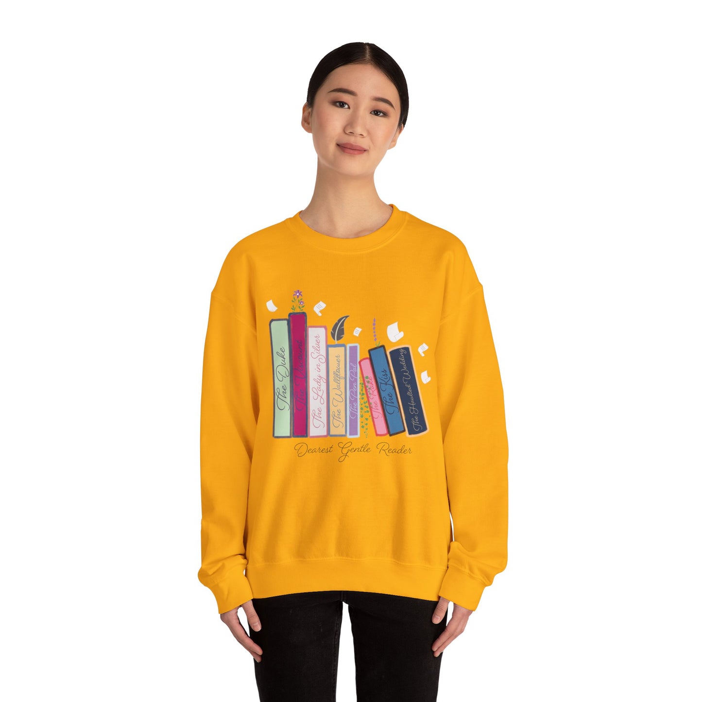 Dearest Gentle Reader Book Stack - Regency Romance Inspired Sweatshirt