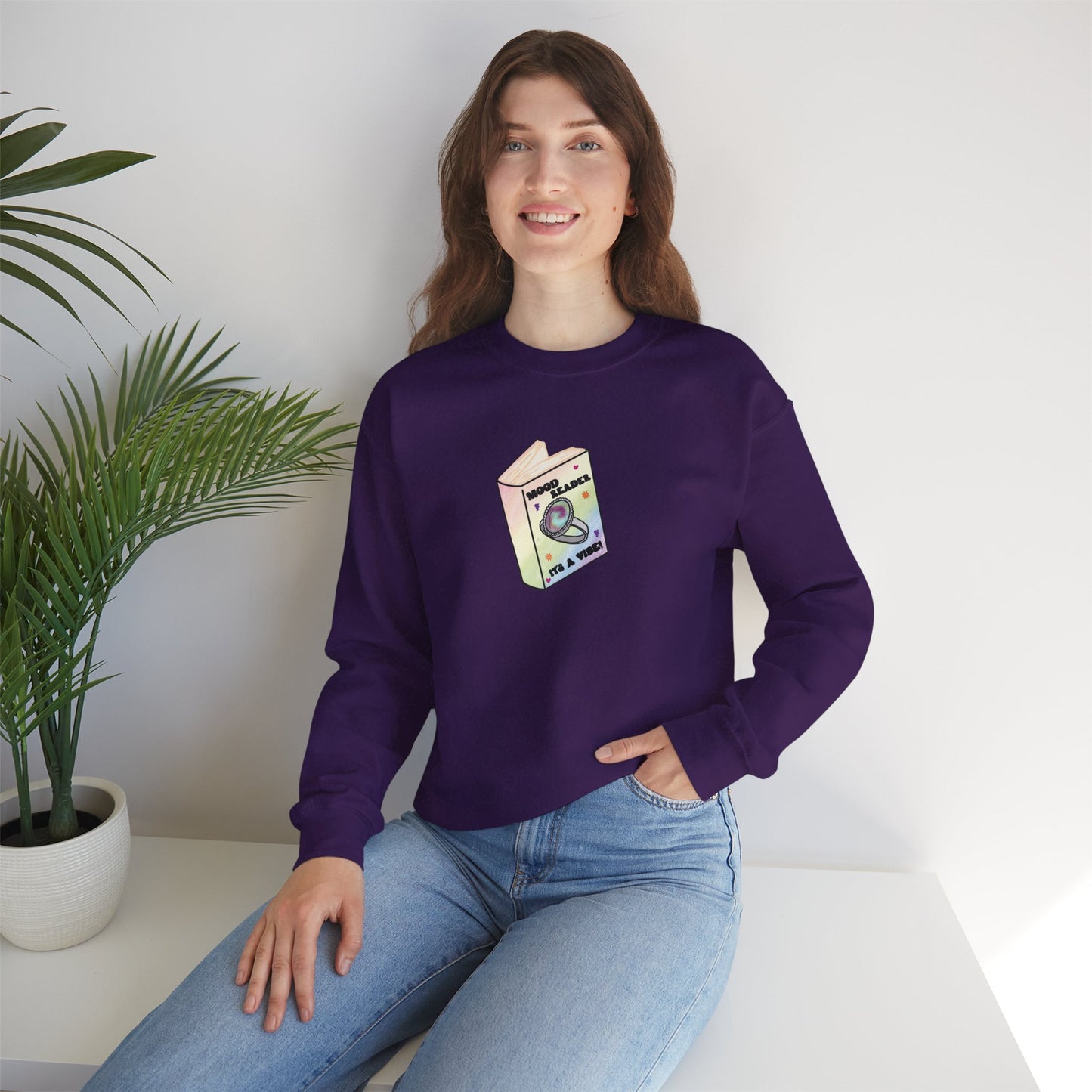 Mood Reader It's a Vibe - Cozy Heavyweight Bookish Crewneck Sweatshirt
