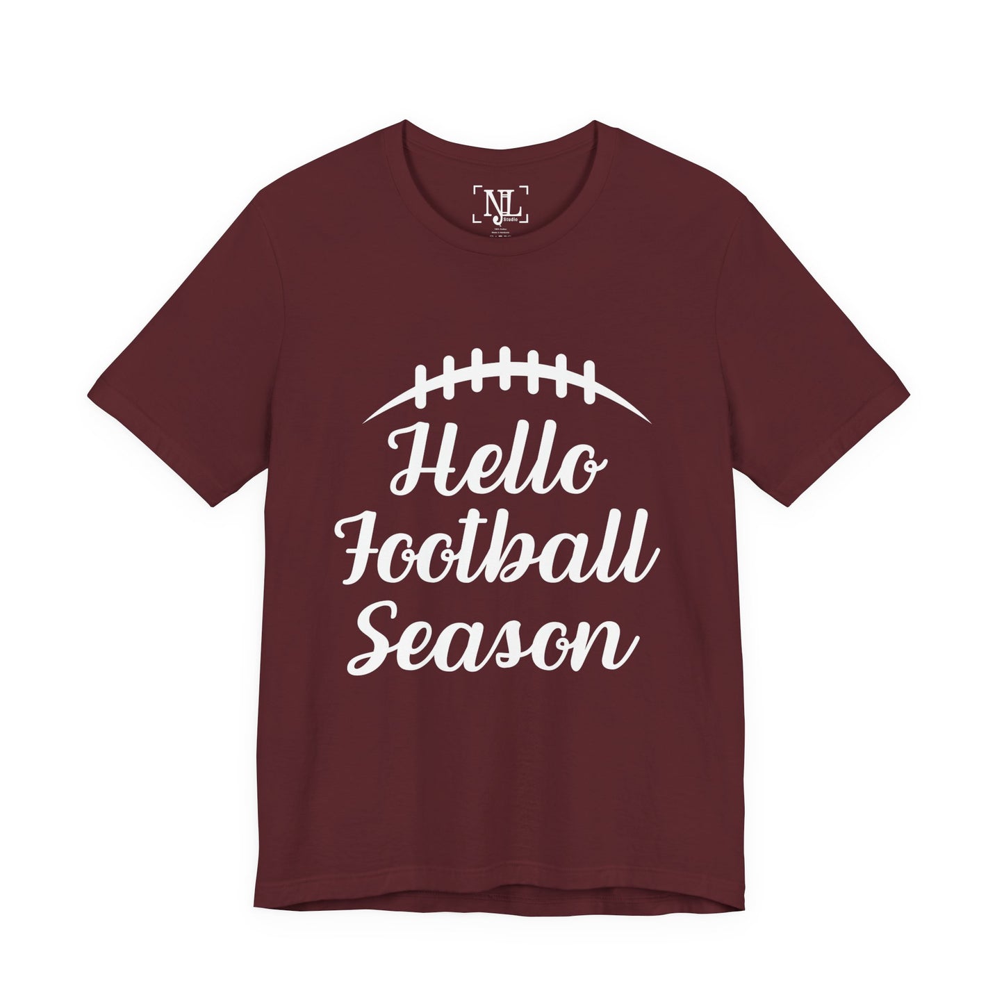 Hello Football Season - Graphic Tee (White Text)