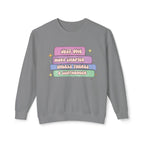 Cozy Book Lover Crewneck Sweatshirt — "Just One More Chapter Unless There’s a Cliffhanger."