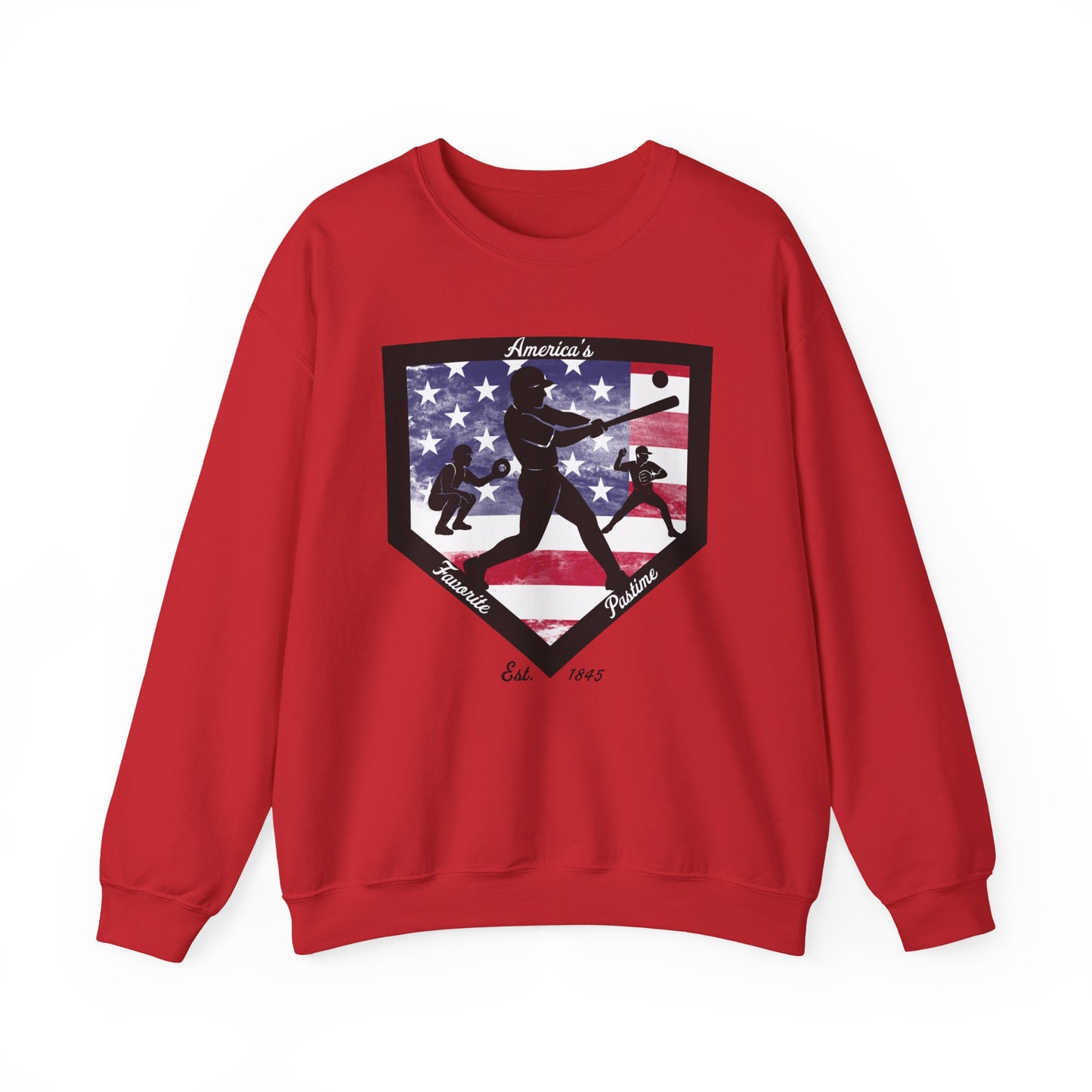 Baseball Home Plate Sweatshirt – America's Favorite Pastime Sweatshirt