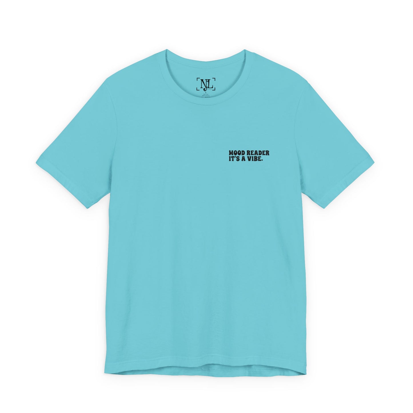 "Mood Readers. It's a Vibe." - Embroidered Literary Tee (Black Text)