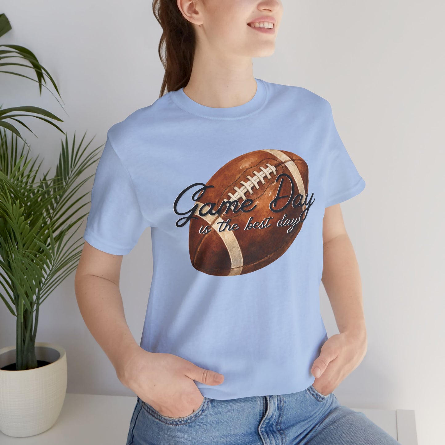 Game Day Football Tee — "Game Day is the best day" Vintage Football Shirt