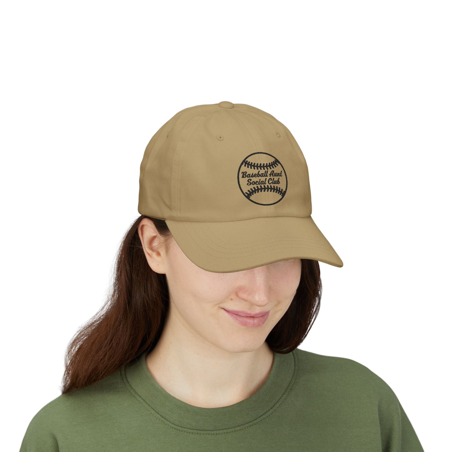 Baseball Aunt Social Club - Dad Cap Black Embroidered