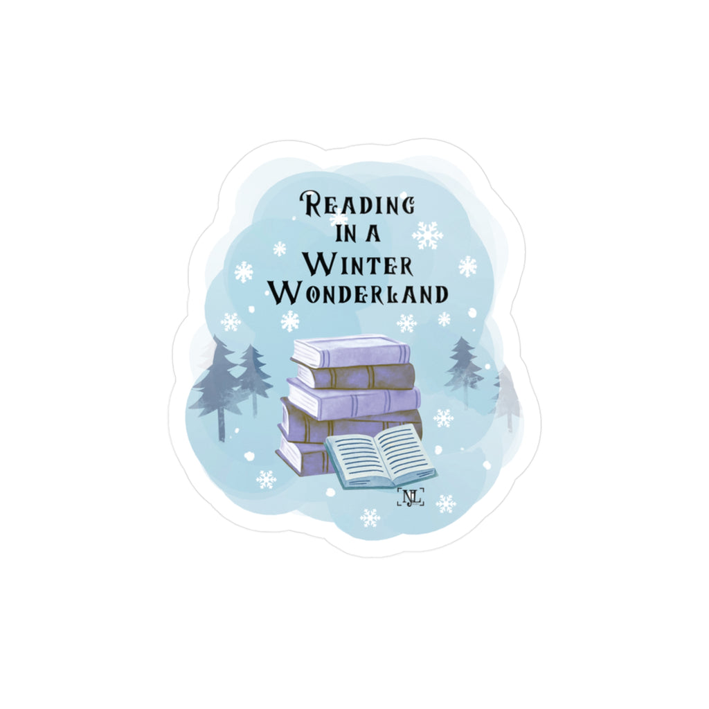 Reading in a Winter Wonderland - Kiss Cut Vinyl Sticker