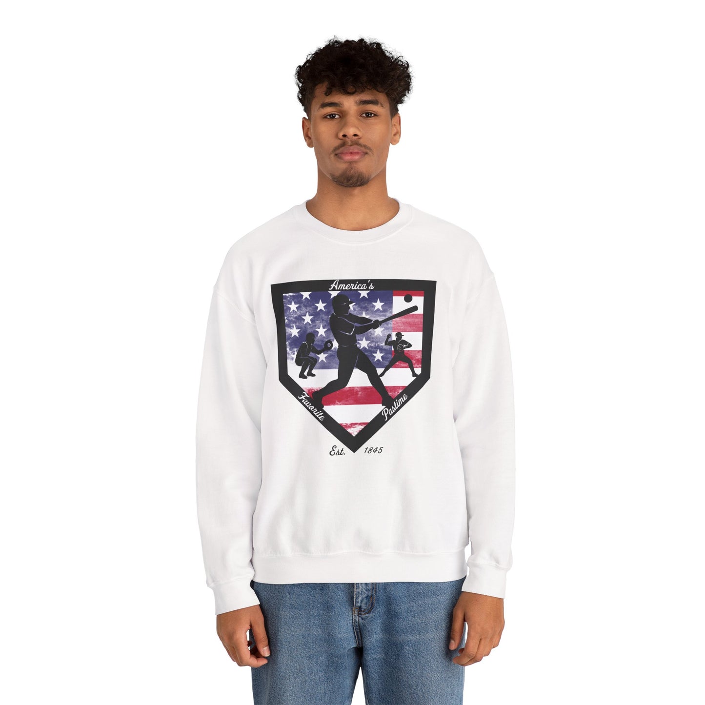 Baseball Home Plate Sweatshirt – America's Favorite Pastime Sweatshirt
