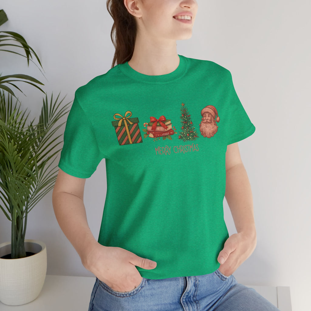 Vintage Christmas Icons - Short Sleeve Tee