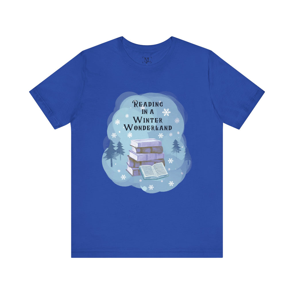 Reading in a Winter Wonderland Short Sleeve Tee