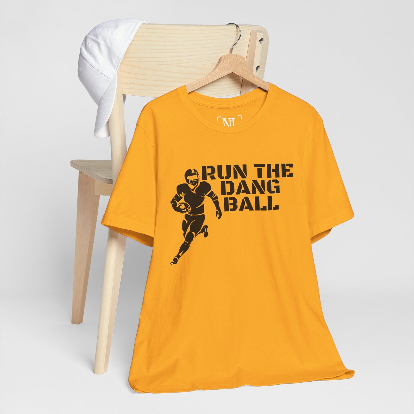 Run the Dang Ball T-Shirt — Football Player Graphic Tee