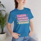 Book Lover Tee — "Just One More Chapter Unless There’s A Cliffhanger" Pastel Graphic