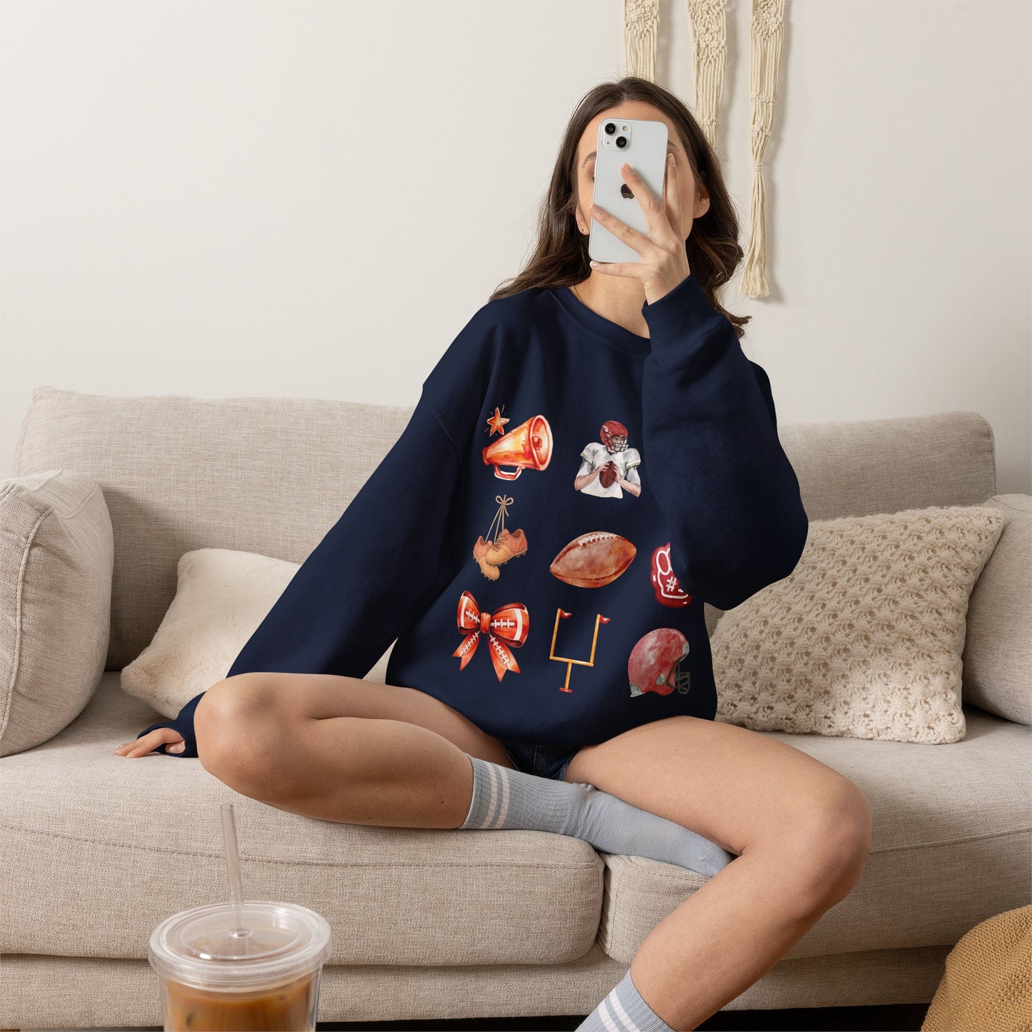 Vintage Football Icons - Graphic Sweatshirt