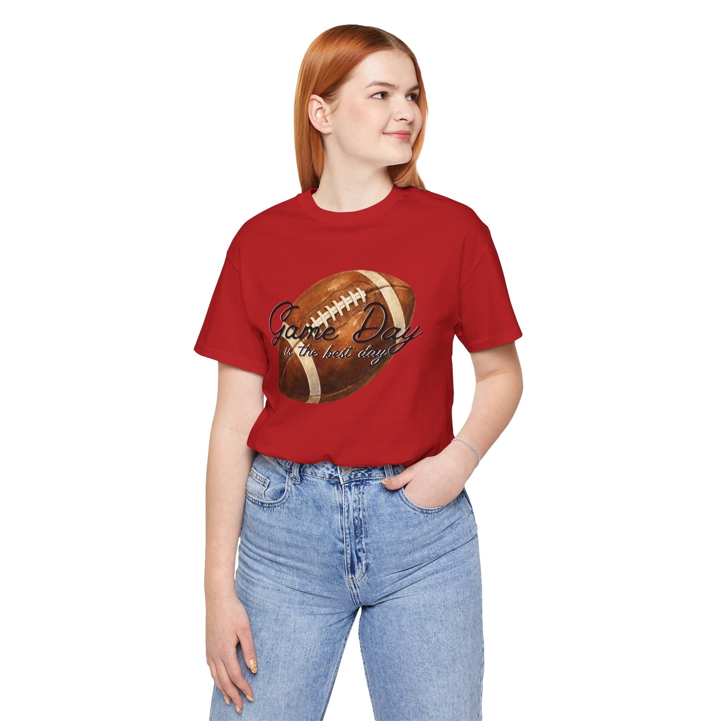 Game Day Football Tee — "Game Day is the best day" Vintage Football Shirt