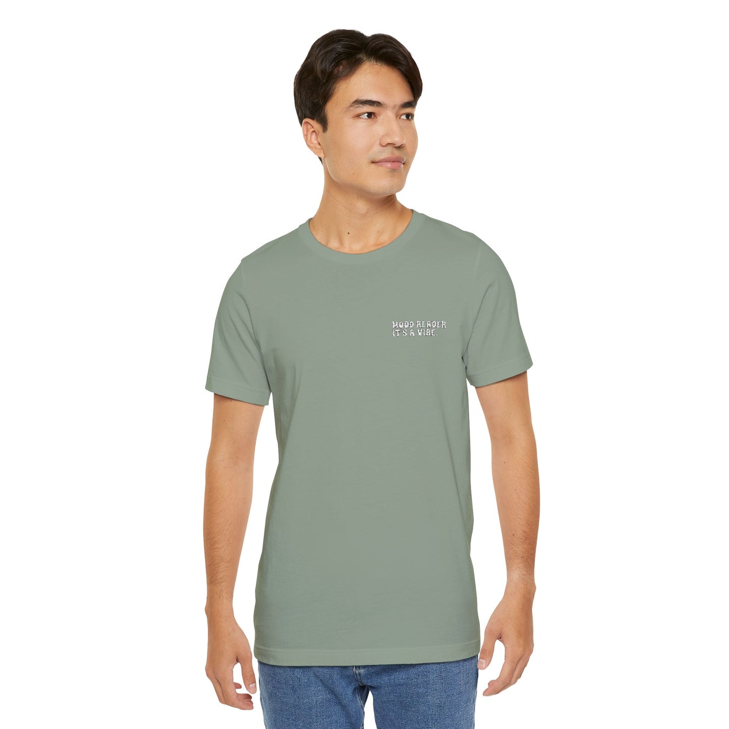 "Mood Readers. It's a Vibe." - Embroidered Literary Tee (White Text)