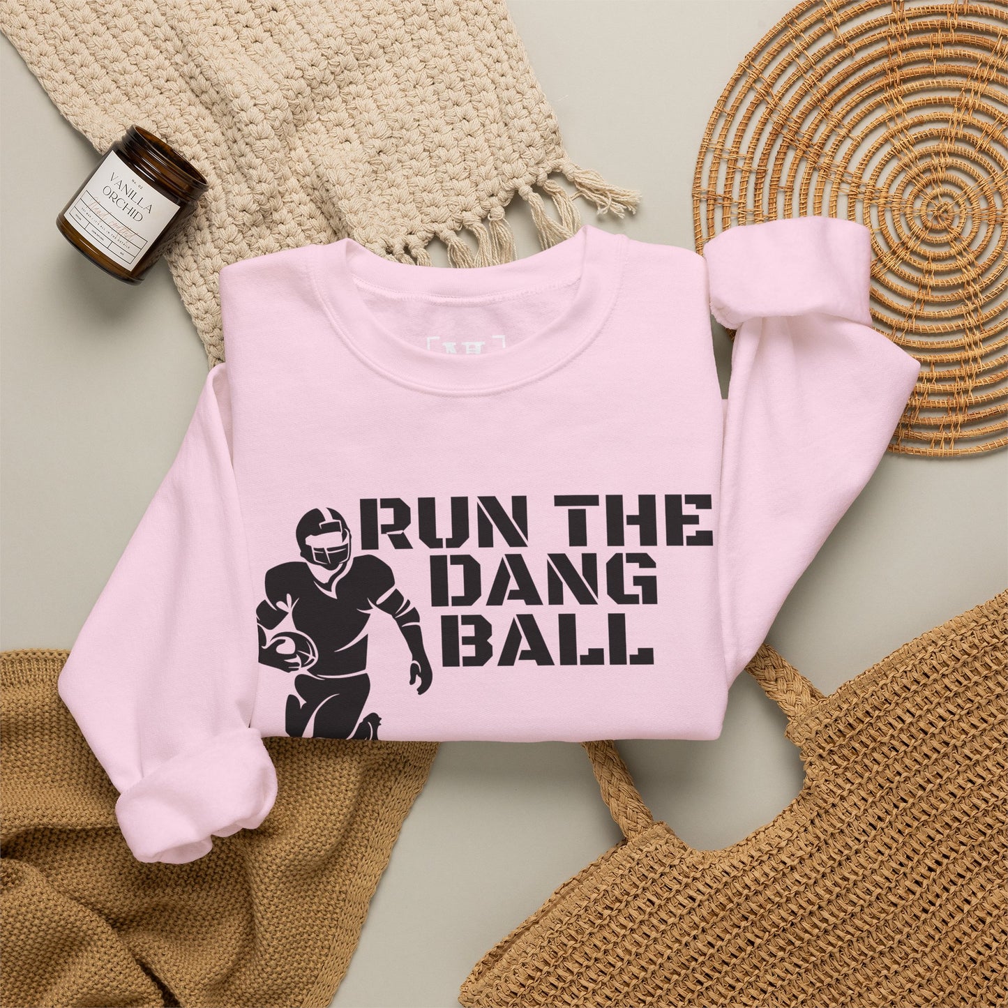 Football 'Run the Dang Ball' Crewneck Sweatshirt