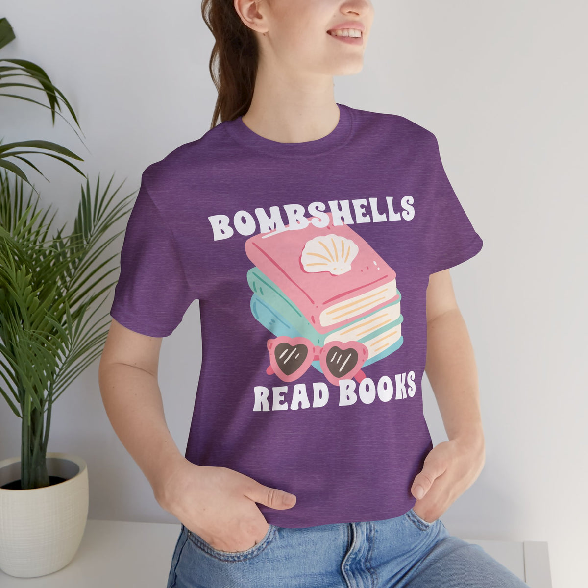 Bombshells Read Books - Bookish Villa Inspired Tee (White Text)