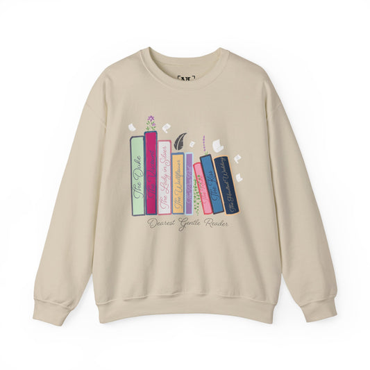 Dearest Gentle Reader Book Stack - Regency Romance Inspired Sweatshirt