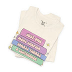 Book Lover Tee — "Just One More Chapter Unless There’s A Cliffhanger" Pastel Graphic