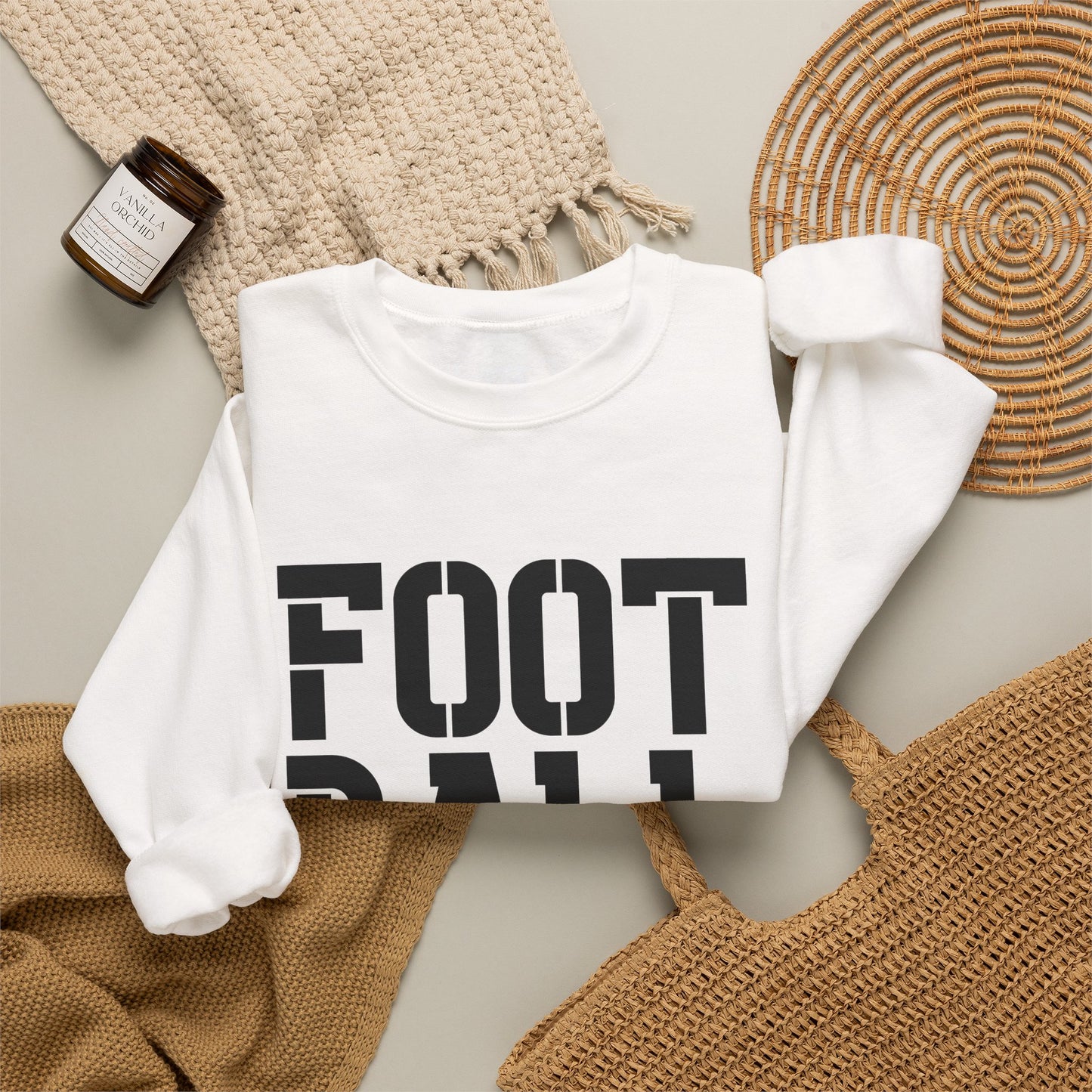 Football Mom Crewneck Sweatshirt