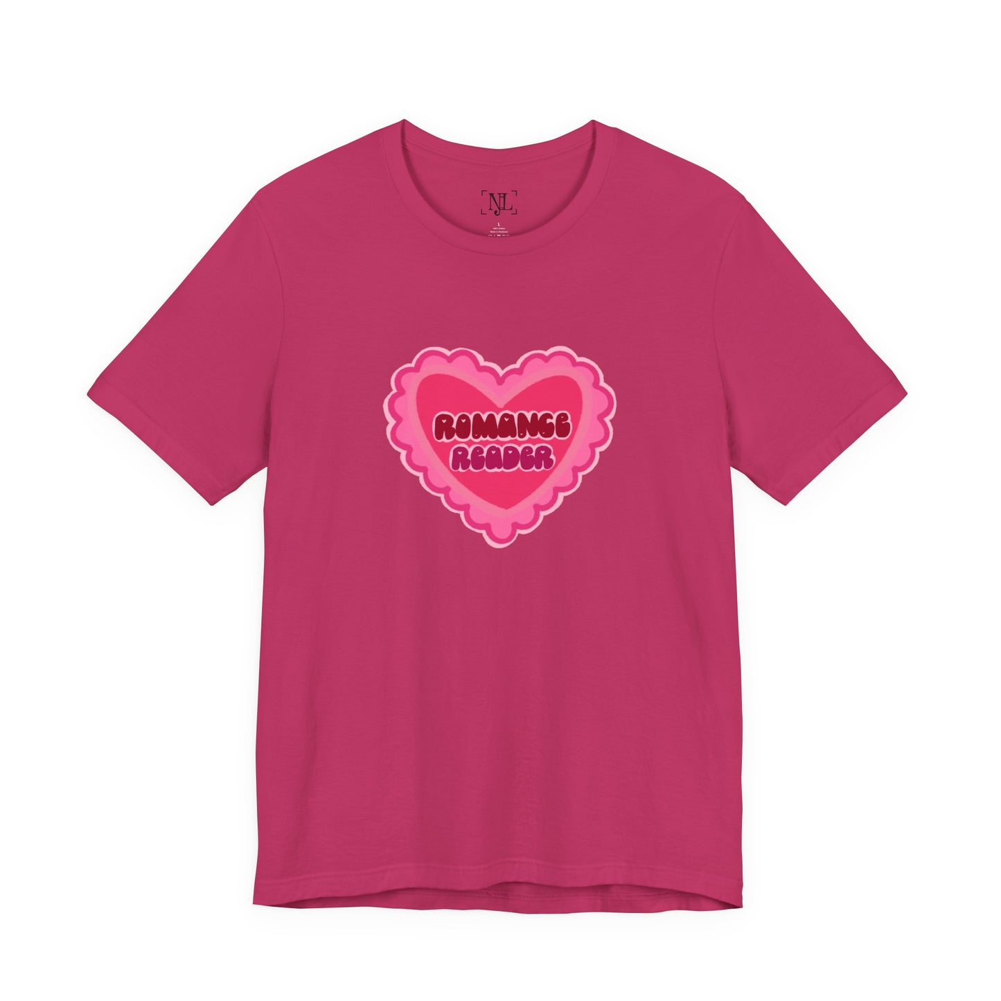 Romance Reader Heart Logo — Bookish Tee