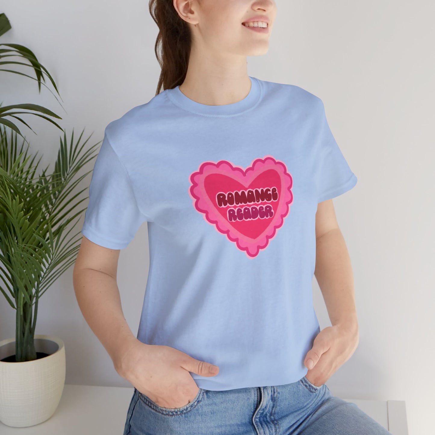 Romance Reader Heart Logo — Bookish Tee
