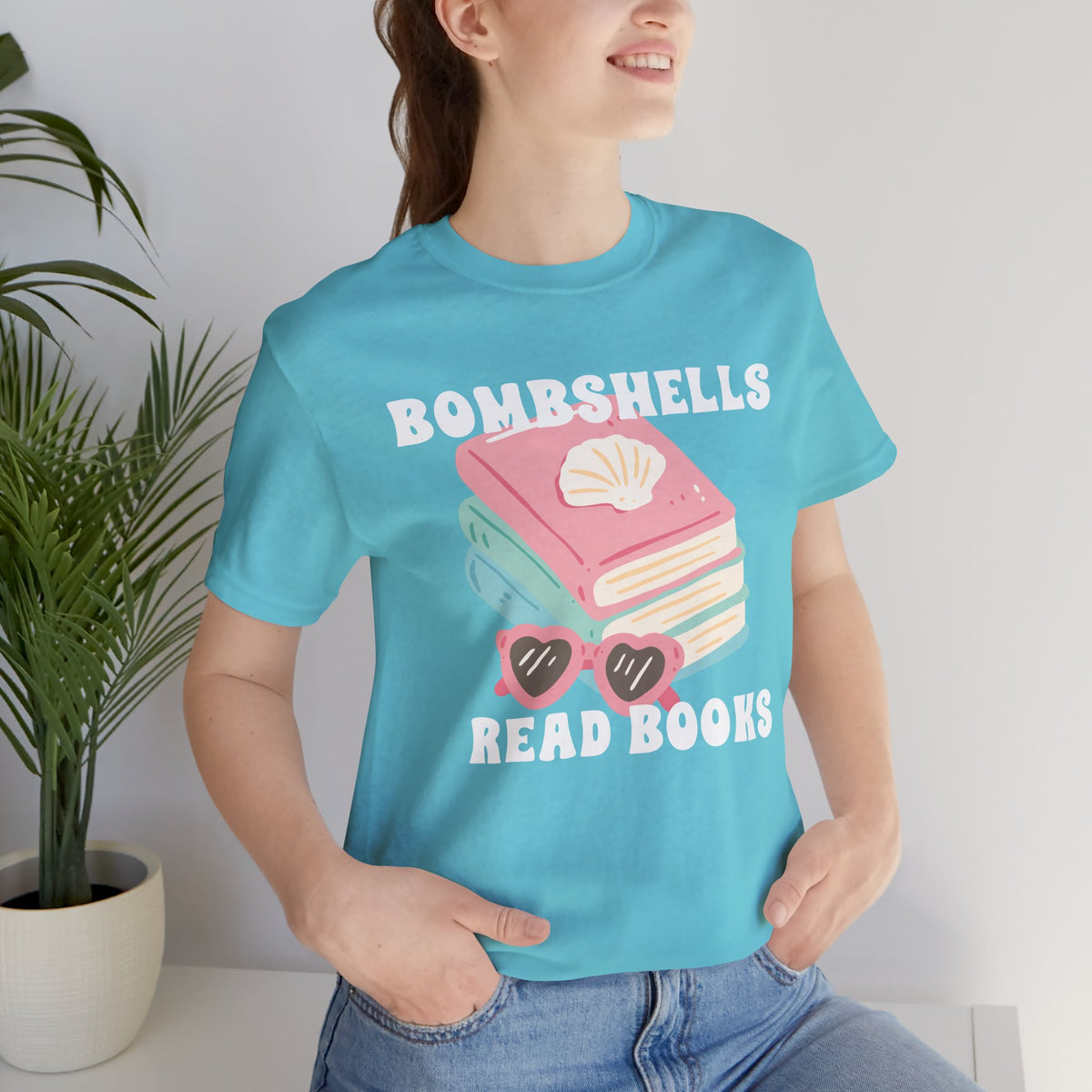Bombshells Read Books - Bookish Villa Inspired Tee (White Text)