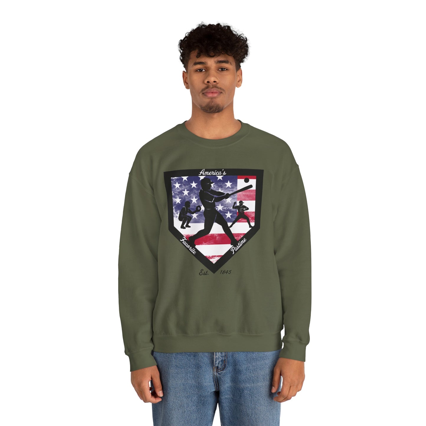 Baseball Home Plate Sweatshirt – America's Favorite Pastime Sweatshirt