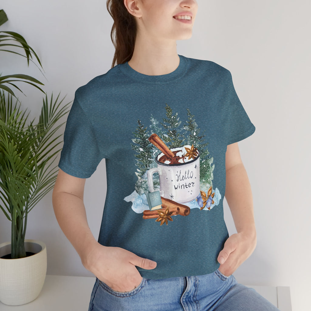 Hello Winter Mug Short Sleeve Tee