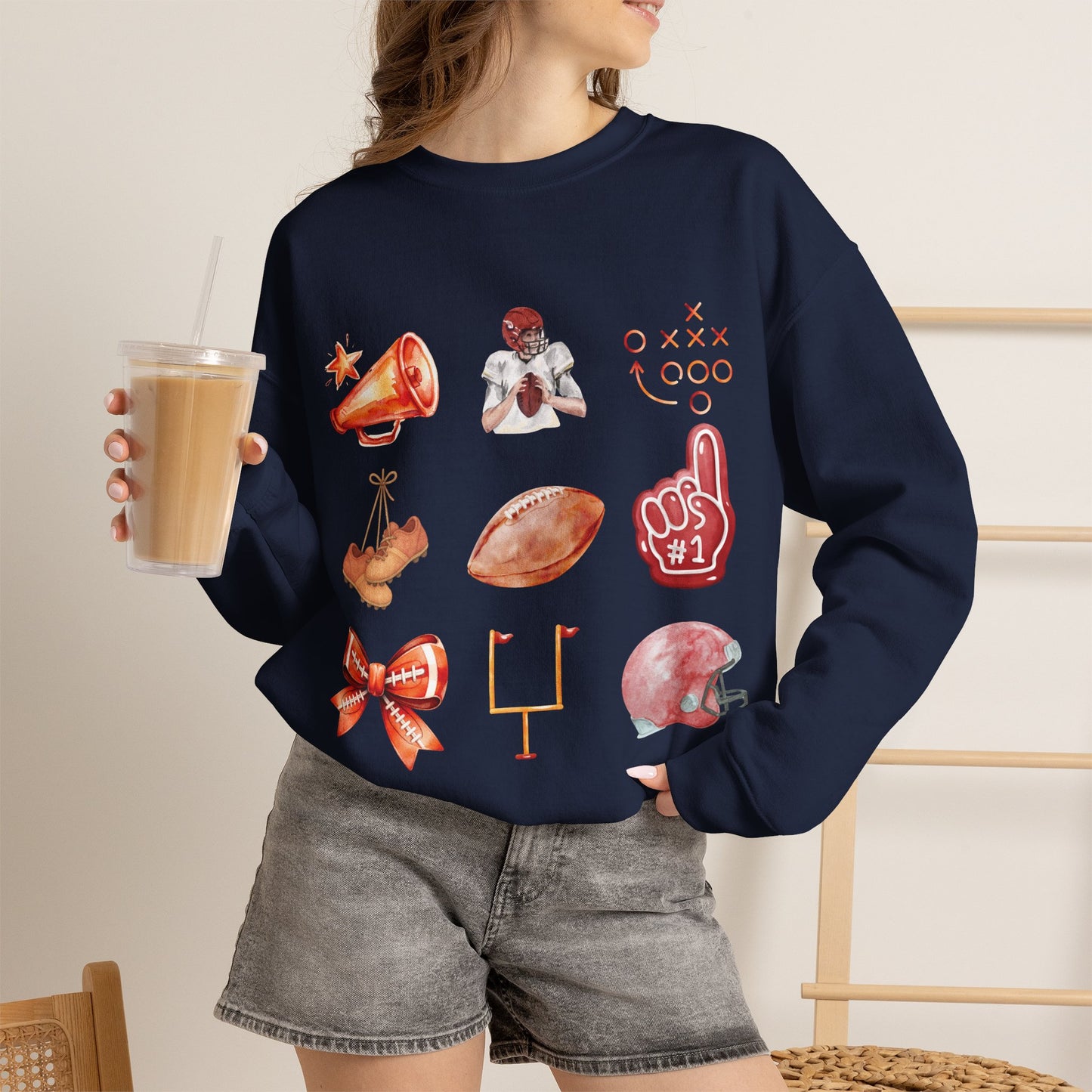 Vintage Football Icons - Graphic Sweatshirt