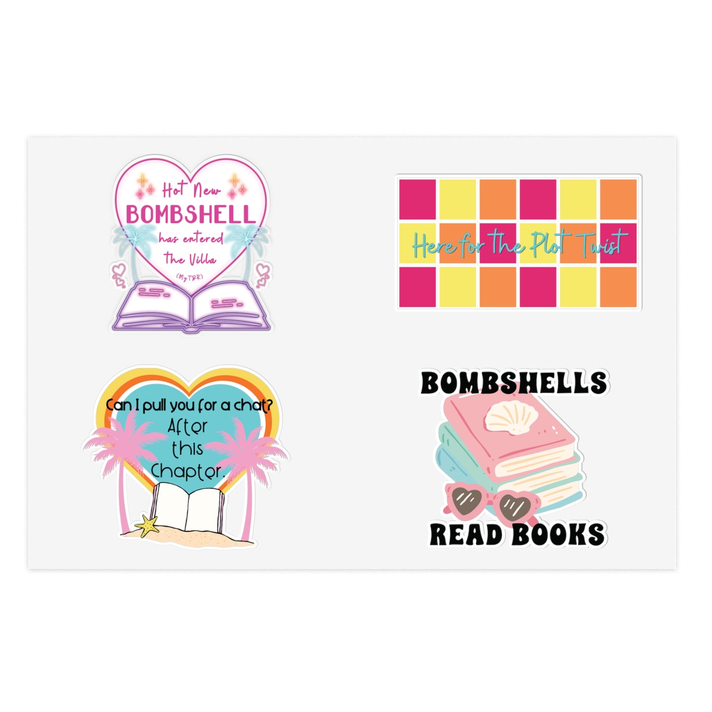 The Bookish Villa Collection - Die Cut Sticker Sheet