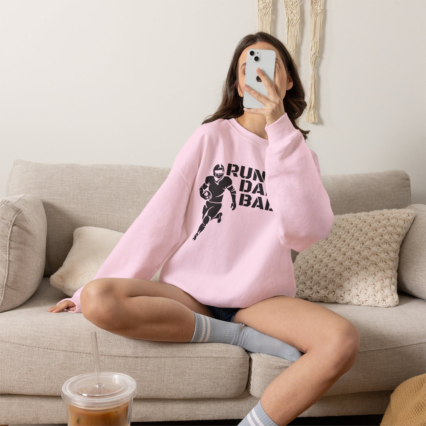 Football 'Run the Dang Ball' Crewneck Sweatshirt