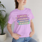 Book Lover Tee — "Just One More Chapter Unless There’s A Cliffhanger" Pastel Graphic