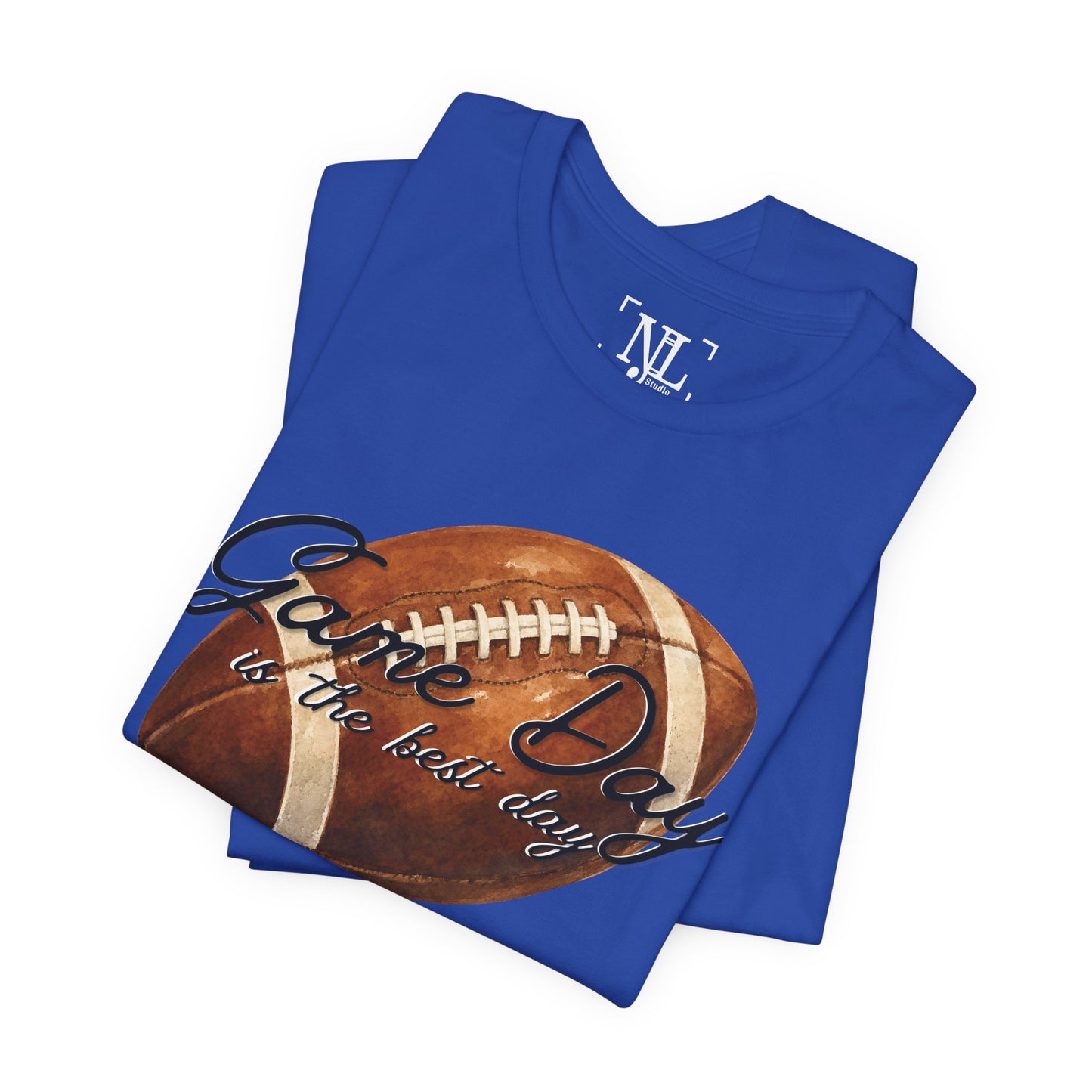 Game Day Football Tee — "Game Day is the best day" Vintage Football Shirt