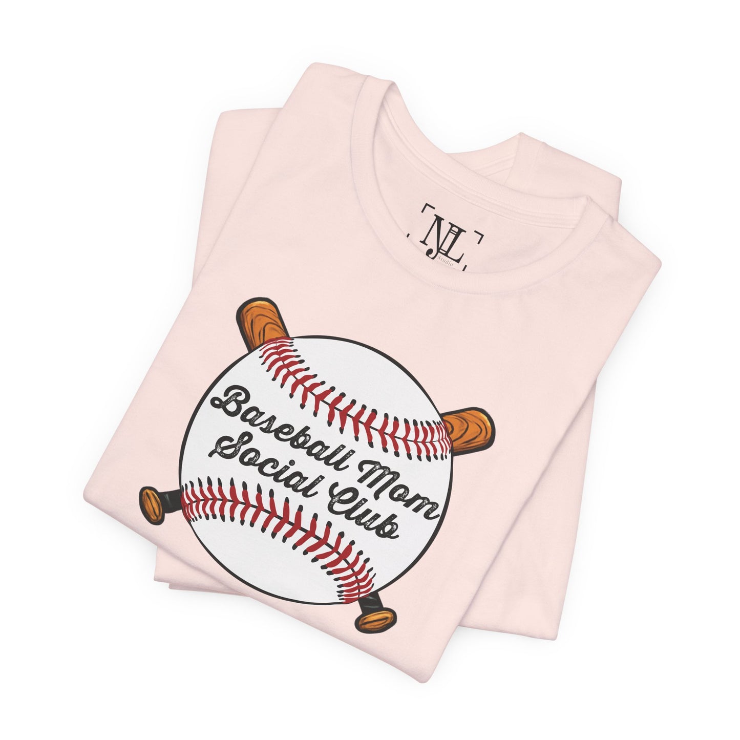 Baseball Mom Social Club Tee — Women’s Baseball Mom T-Shirt
