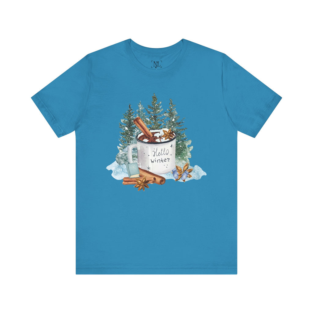 Hello Winter Mug Short Sleeve Tee