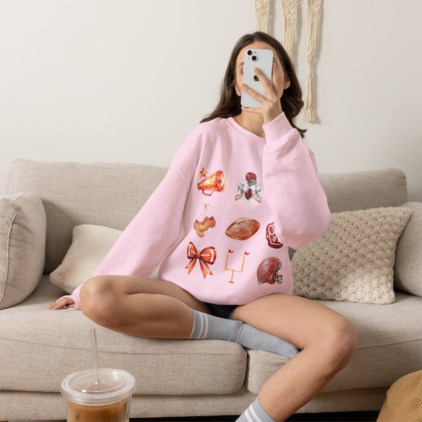 Vintage Football Icons - Graphic Sweatshirt