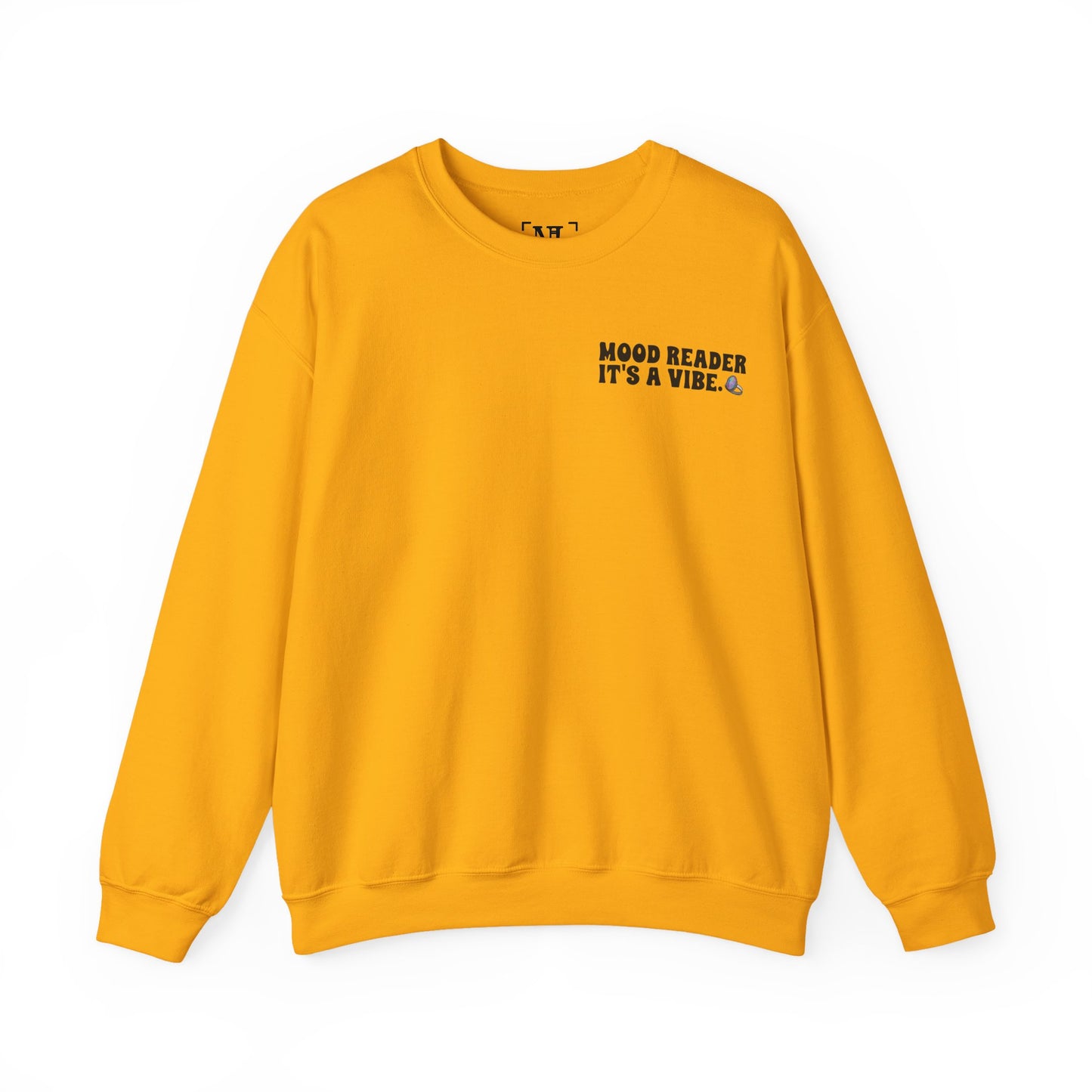 "Mood Reader It's a Vibe" - Cozy Bookish Graphic Sweatshirt (Black Text)