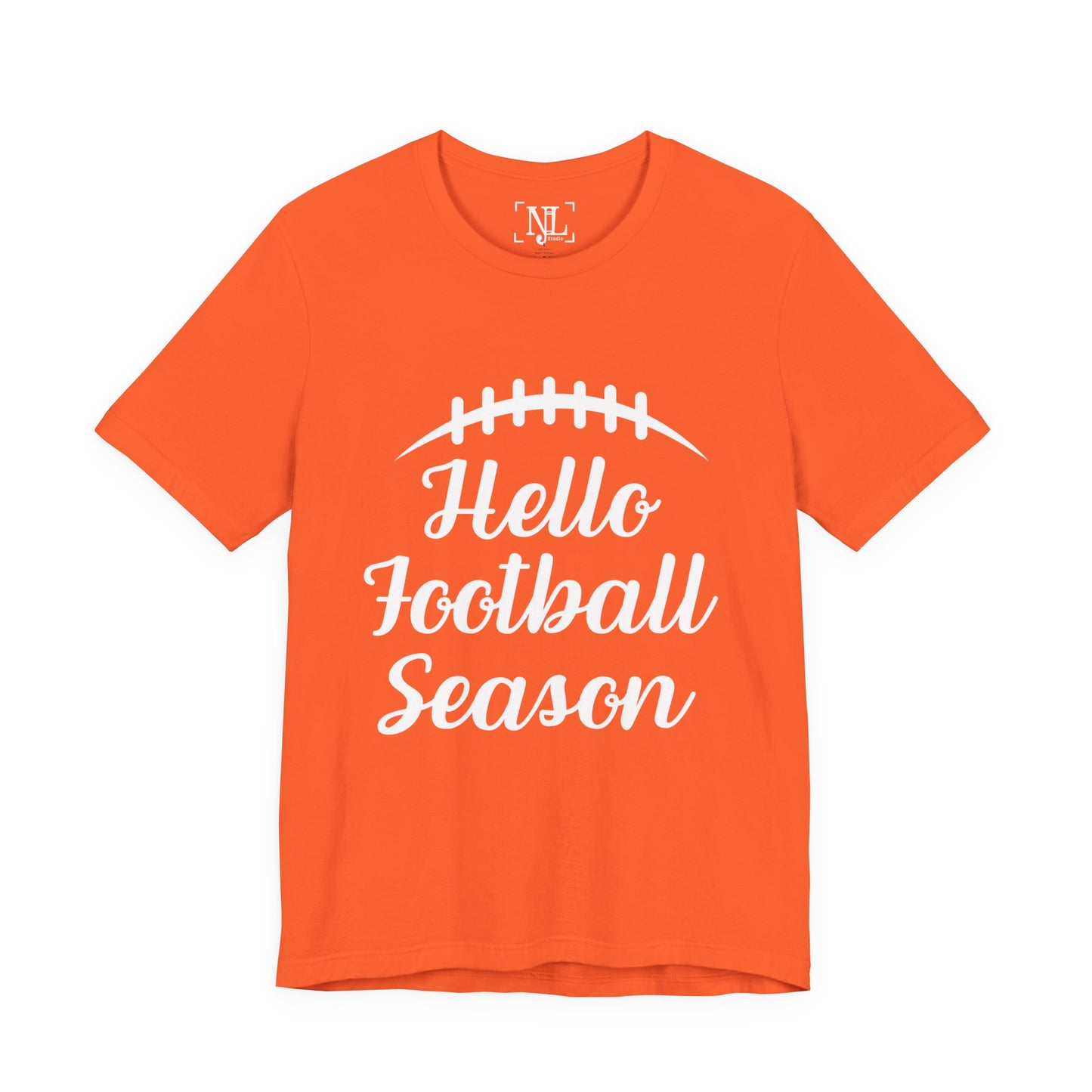 Hello Football Season - Graphic Tee (White Text)