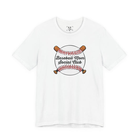 Baseball Mom Social Club Tee — Women’s Baseball Mom T-Shirt